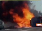 SOUTH SUDAN OIL TANKER EXPLOSION VIDEO Someone lit a cigarette near the crashed tanker!!