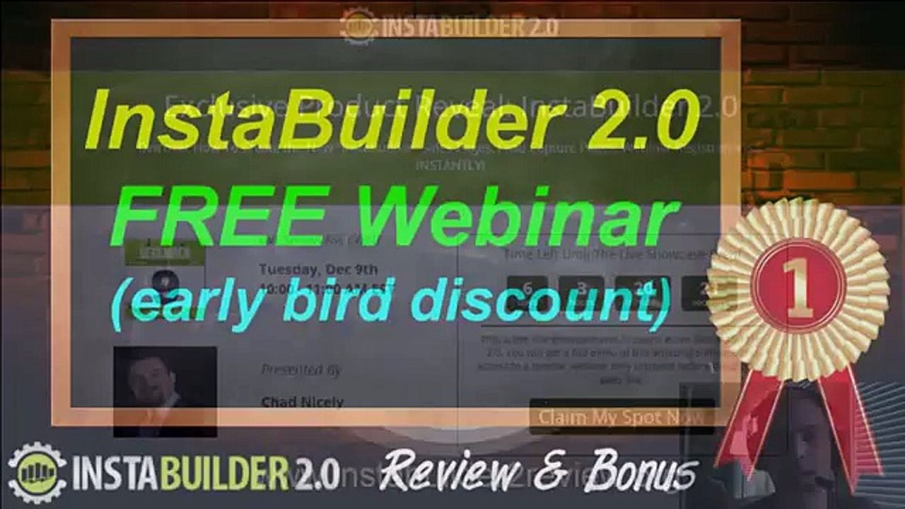 InstaBuilder 2.0 Review & Bonus - Free Webinar & Early Bird Discount - InstaBuilder Review