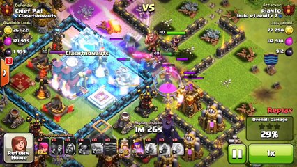 Clash of Clans - Quest to 4000 Trophies #13 Defense OP!