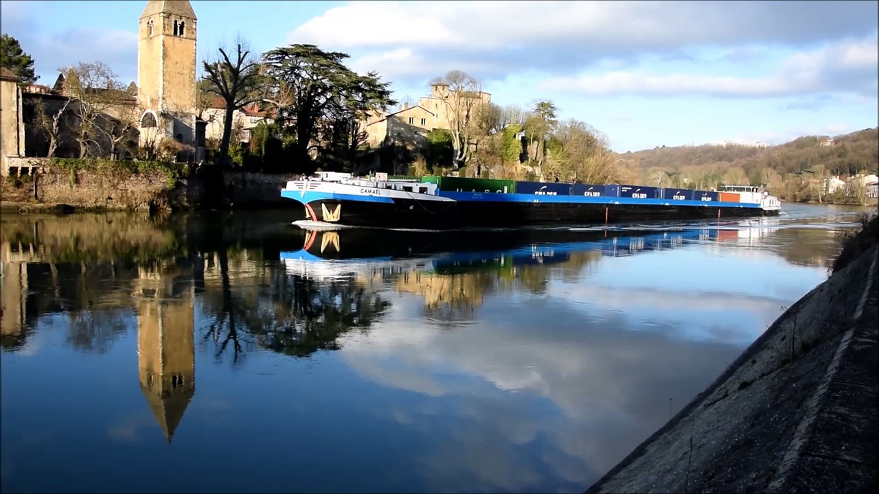 Le CAMAËL avalant dans l'Île Barbe le 29 janvier 2016