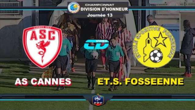 Résumé AS Cannes 1-1 Fos sur Mer J13 2016 championnat DH