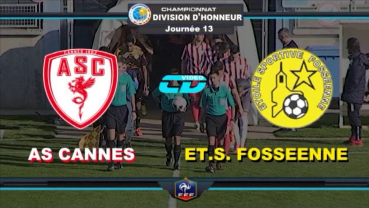 Résumé AS Cannes 1-1 Fos sur Mer J13 2016 championnat DH