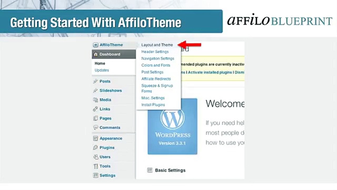 Step4 Video1 Getting Started With Affilotheme-Affilorama