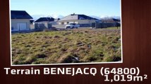 A vendre - Terrain - BENEJACQ (64800) - 1 019m²