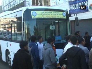Rajkot: Trial run of first electric bus begins