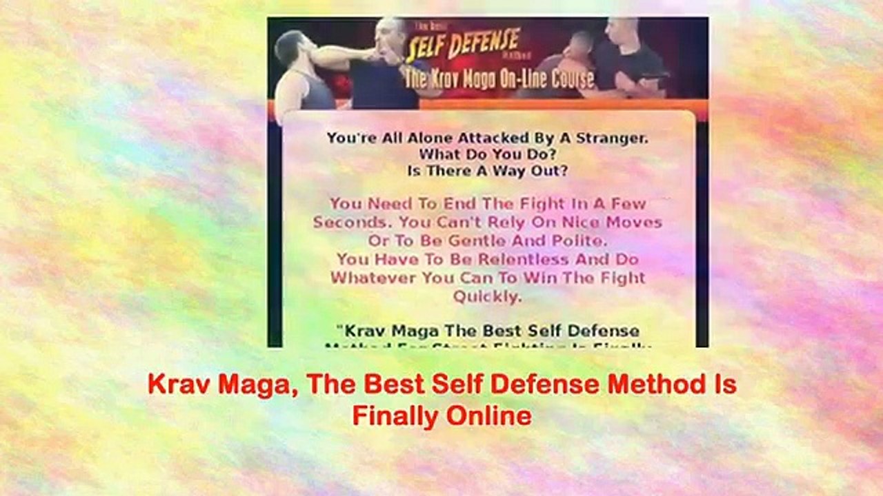 Self Defense Krav Maga On-line