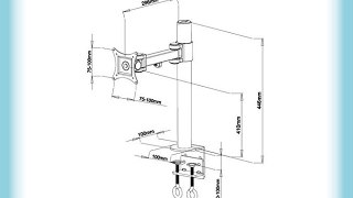 Soporte de mesa para 1 monitor LCD 13-27 pulgadas