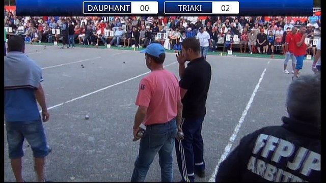 Mondial de Millau doublette 2015 : Début 64ème DAUPHANT vs TRIAKI