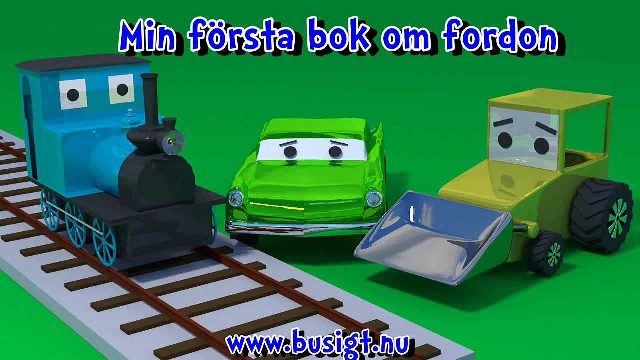 Lär namn och ljud av fordon för barn busigt lärande