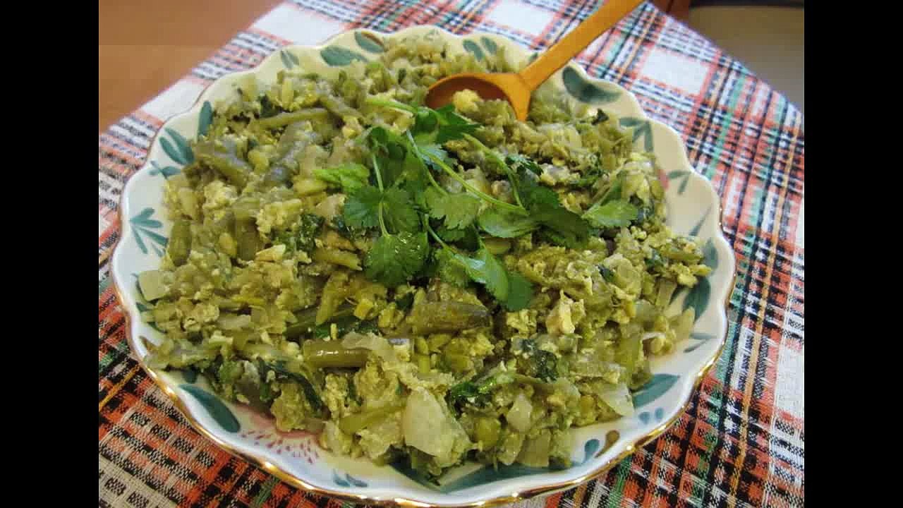 Грузинская кухня. Парки лобио. Блюдо из стручковой фасоли