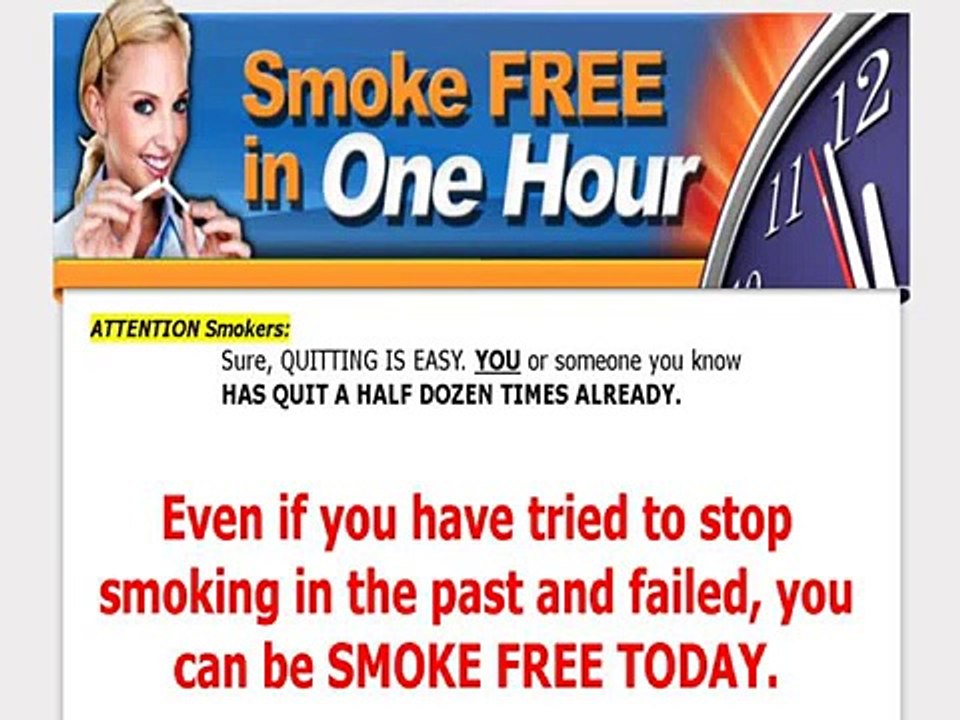 Smoke Free In One Hour