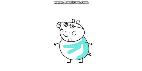 Draw Peppa pig daddy.
