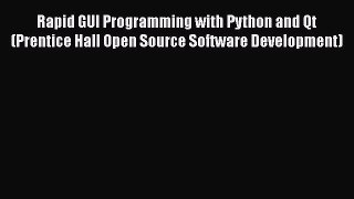 [PDF Download] Rapid GUI Programming with Python and Qt (Prentice Hall Open Source Software