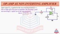 OP-AMP as Non-Inverting Amplifier