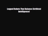 [PDF Download] Legged Robots That Balance (Artificial Intelligence) [PDF] Full Ebook