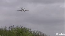 *Must see* Cessna Citation X - 18 Knots Cross wind Landing - Gloucestershire Airport  Crosswind Landing