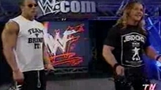 The Rock & Chris Jericho making fun of Stephanie