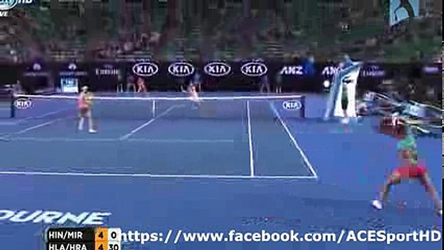 Hingis Mirza vs Hlavackova Hradecka 20160129 FINAL Women Doubles tennis highlights by ACE