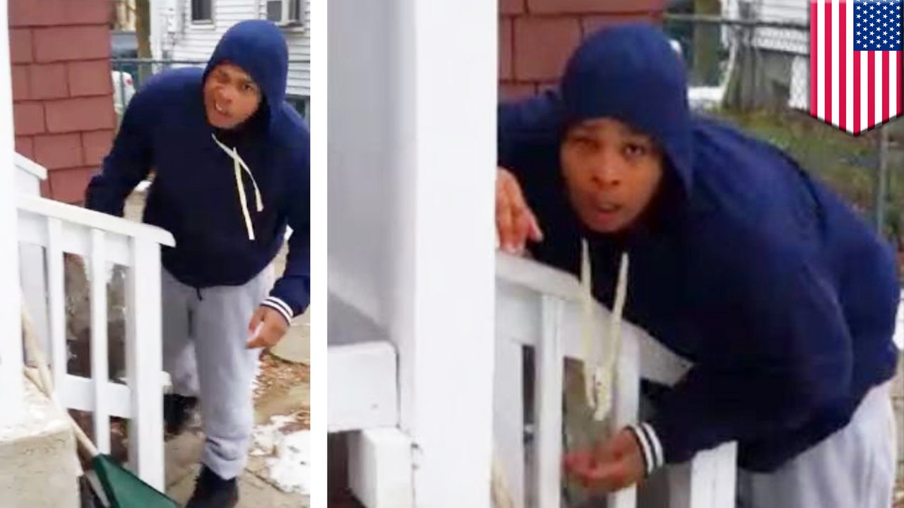 Mugger begs for his victim's mercy after breaking ankle while running away