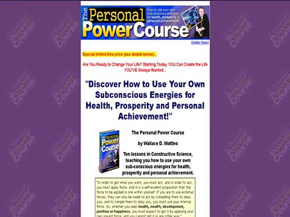 The Personal Power Course
