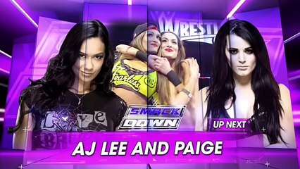 WWE SmackDown! 03.26.15 Paige, AJ Lee & The Bella Twins Segment (720p)