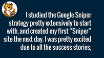 Google Sniper 3 Review - $7000 per month Website