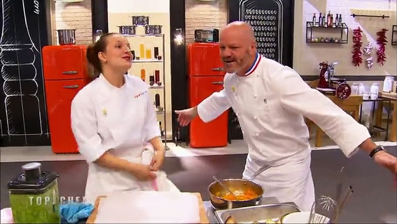 Une candiate embrouille Philippe Etchebest - Top Chef - 25/01/2016 - M6