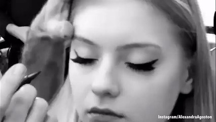 Alexandra Agoston BTS ahead of Jean Paul Gaultier fashion show _ Daily Mail Online