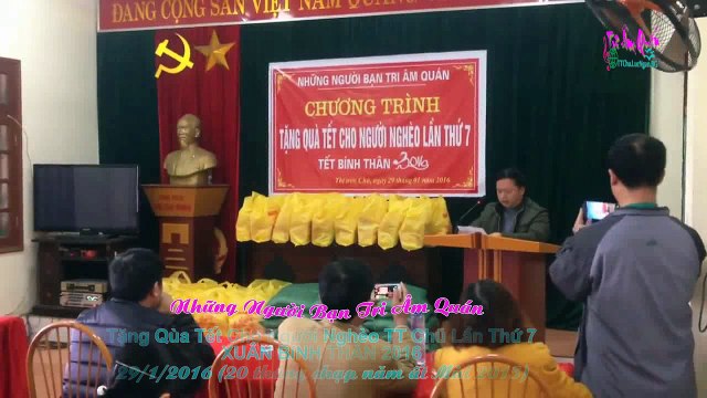 Tang qua tet cho nguoi ngheo TT Chu lan thu 7 xuan Binh Than 2016