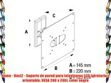 Hama - Next2 - Soporte de pared para televisores LCD (giratorio y orientable VESA 200 x 200)