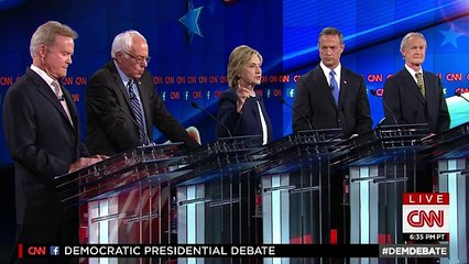 (Democratic Debate) Clinton defends U.S. decisions in Libya