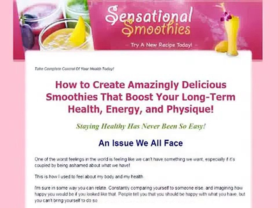 Sensational Smoothies  Drink Your Way To Health Deliciously
