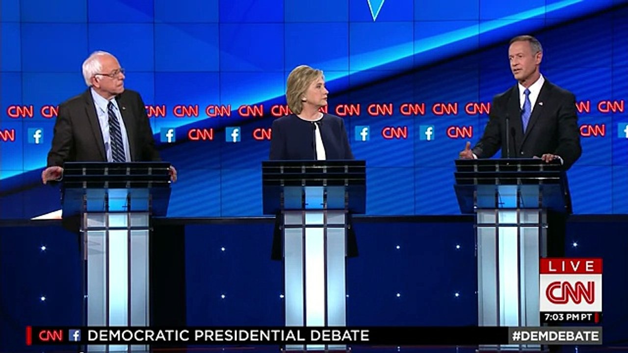 (Democratic Debate) Hillary Clinton- Everybody here has changed positions