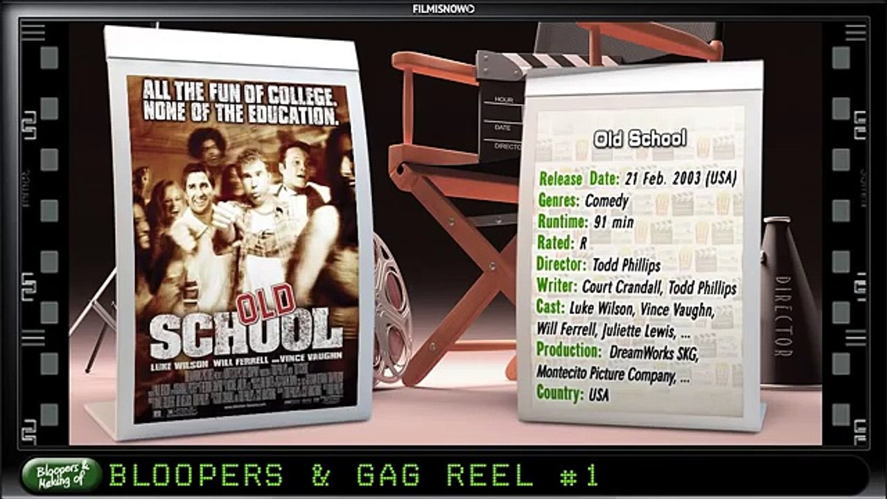 Old School (2003) Bloopers Outtakes Gag Reel (Part1 2)