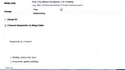MaxBlogPress Ninja Affiliate Wordpress Affiliate Link Management Plugin 74