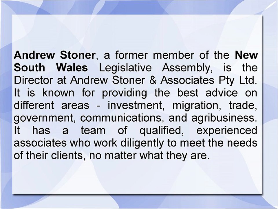 Andrew Stoner has been a Member of New South Wales Legislative Assembly
