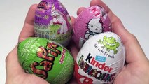 Kinder Surprise, Filly The Unicorn, Hello Kitty & Sapito Surprise Chocolate Eggs Unwrapping