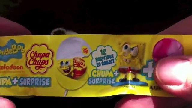 Spongebob Chupa chups surprise ball unboxing Lollipops - kidstvsongs