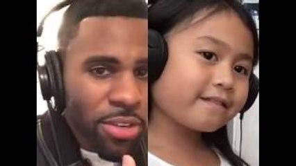 Smule Sing app performance ft. Jason Derulo and a little girl fan