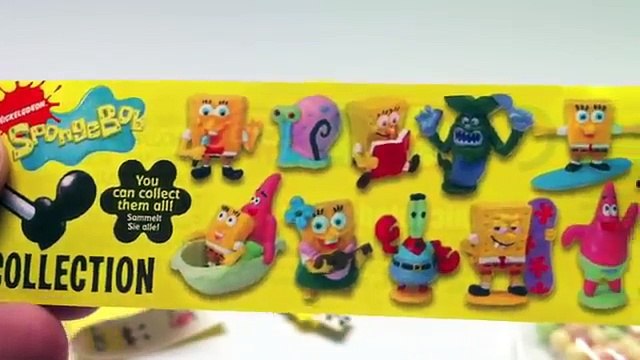 SpongeBob Eggscellent Kinder Surprise Chocolate bunny Eggs Unboxing gift toy - kidstvsongs