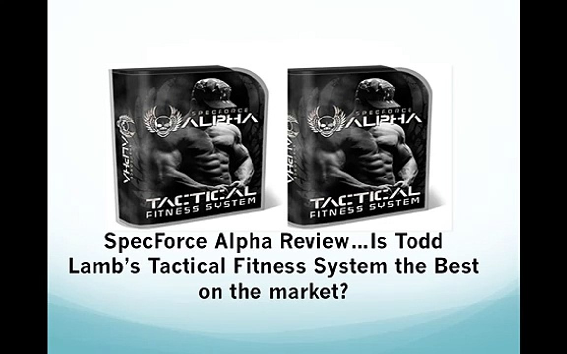 SpecForce Alpha Review of Todd Lamb's Tactical Fitness System