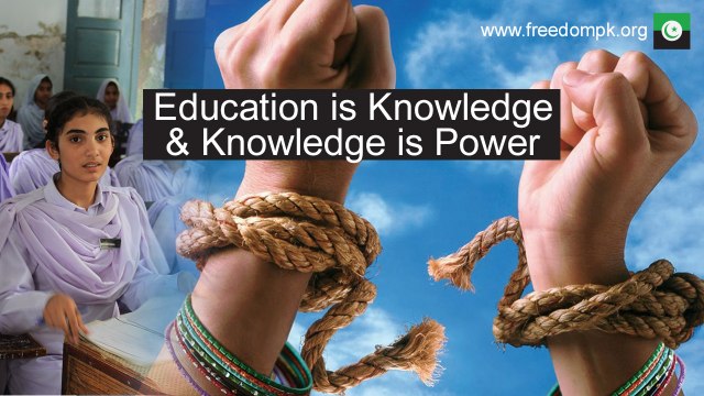 Gov provided education is a basic right of every child in Pakistan and PFM is committed to providing that education.