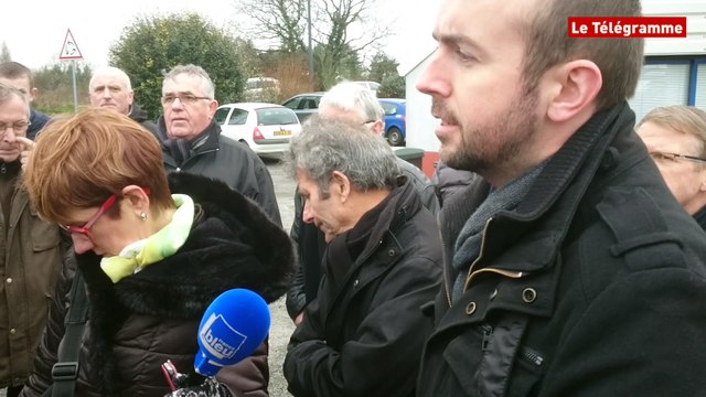 Quimperlé. 80 agriculteurs occupent le rond-point de Kervidanou