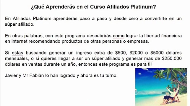 Afiliados Platinum de Mr Fabian y Javier Barriga - Super Bonos
