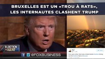 Donald Trump qualifie Bruxelles de «trou à rats», les internautes se mobilisent