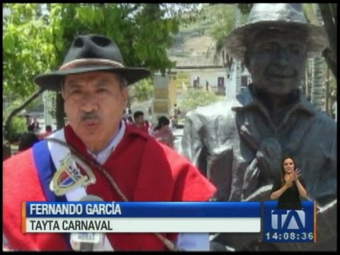 Inician Carnavales de Guaranda con el nombramiento del Taita Carnaval