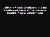 (PDF Download) 2016 Global Financial Crisis: January 1st Wave: Stock Markets Dropping Oil Prices