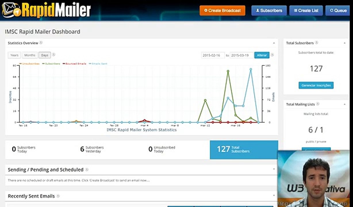 Rapid Mailer, excelente ferramenta para construção de listas de emails