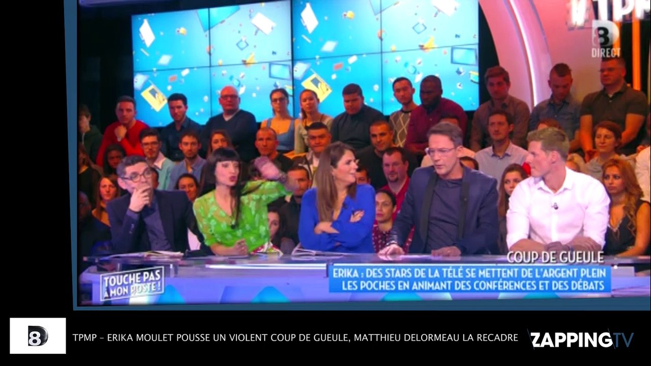 TPMP – Erika Moulet pousse un violent coup de gueule, Matthieu Delormeau la recadre ! (Vidéo)