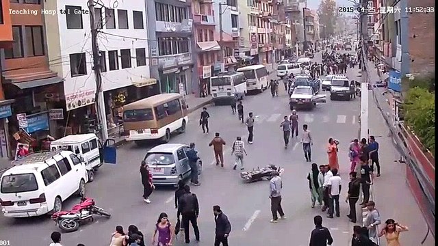 Nepal Earthquake CCTV footage Teaching Hospital 25 April 2015 Historical Earthquakes